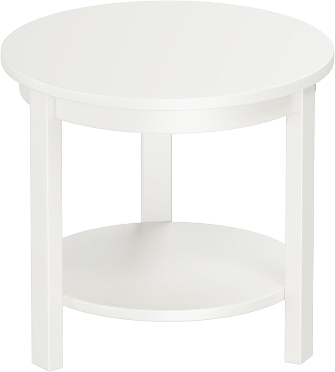 Small Round Wood Coffee Table by Unknown