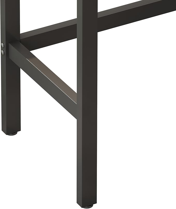 KEIKI 60.24” Long Bar High Top Dining Table and 3 Stools Chairs Set, Wood - Image 7