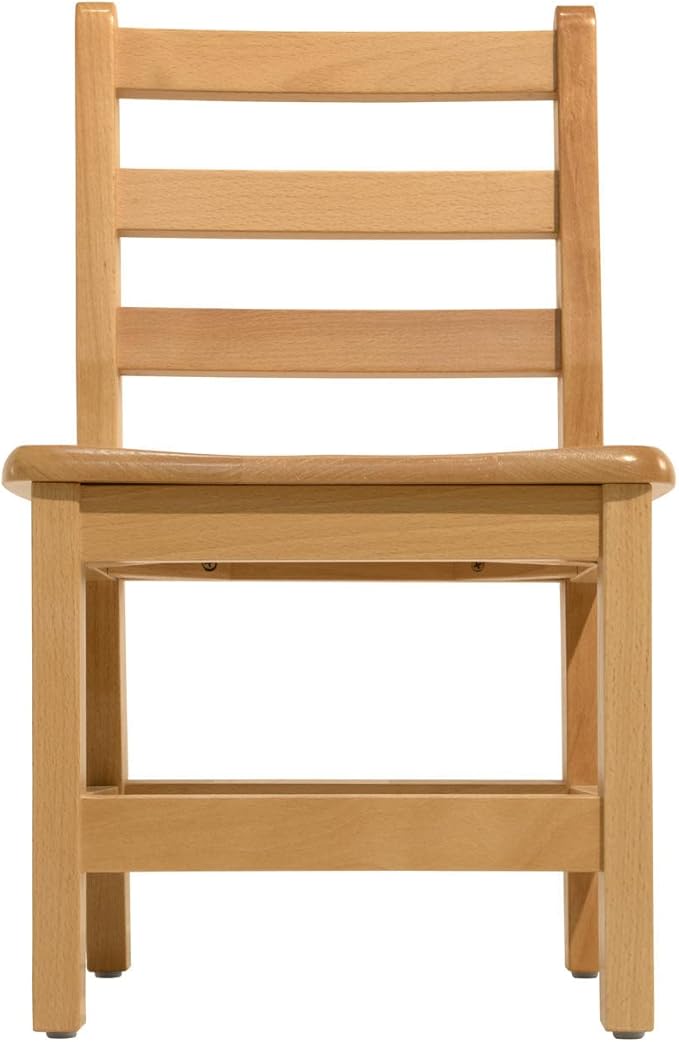 Kids Wooden Chair Set, Fully Assembled Youth Ladderback Wood Chairs - Image 7