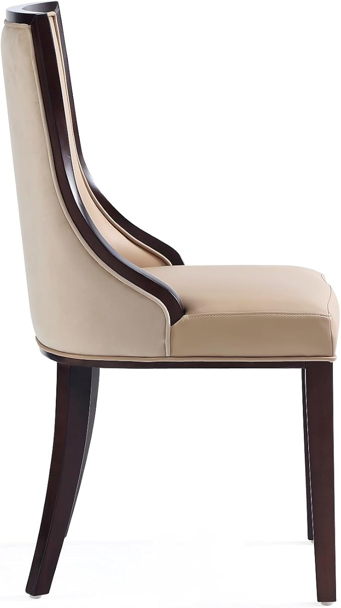 Manhattan Comfort Grand Avenue Faux Leather Dining Chairs, Parsons Accent - Image 6