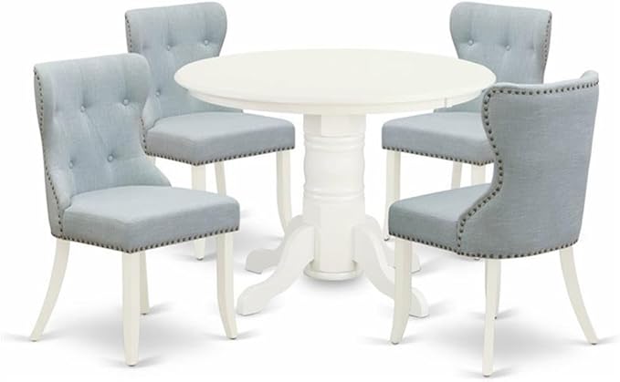 East West Furniture SHSI5-WHI-15 5 Piece Dining Table Set by EastWestFurniture