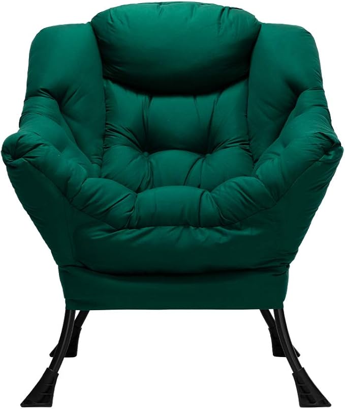 HollyHOME Modern Fabric Large Lazy Chair, Accent Oversized Comfy Reading Chair - Image 4