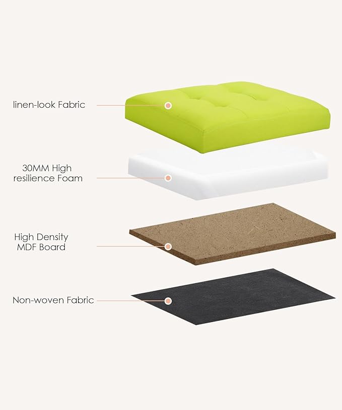 Ottoman Storage Ottoman Foot Rest Stool Foldable Bench - Image 5