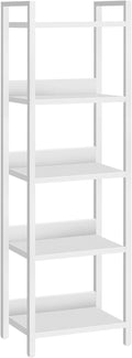 Bookshelf, 5-Tier Bookcase, Standing Book Shelf by MAHANCRIS