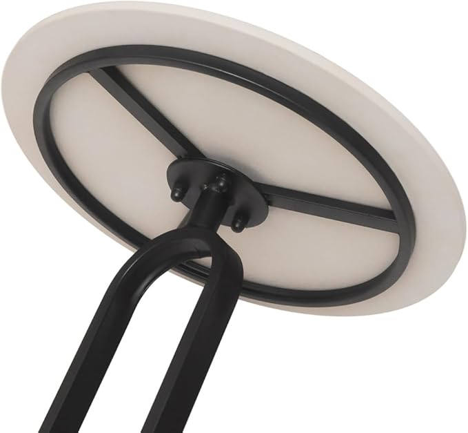 Side Table with Marble Top Metal Pub Bar Round Table Modern Sofa Side End Table - Image 8