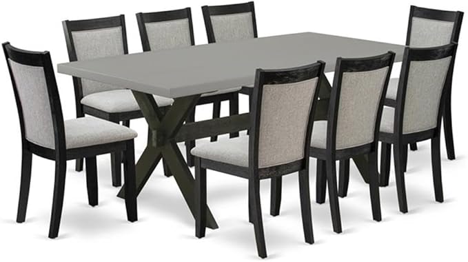 East West Furniture X697MZ606-9 9 Piece Kitchen Table & Chairs Set Includes a by EastWestFurniture