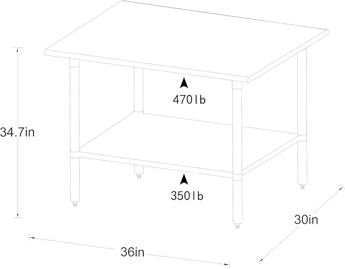 ROCKPOINT Stainless Steel Table - Image 2