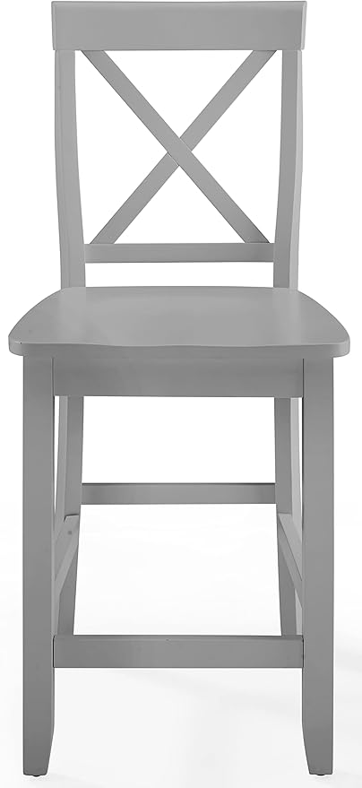 Crosley Furniture X-Back Wood Counter Height Bar Stools Set of 2 - Image 4