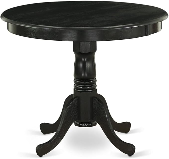East West Furniture ANVA5-BLK-C 5 Piece Dining Room Furniture Set Includes a - Image 2
