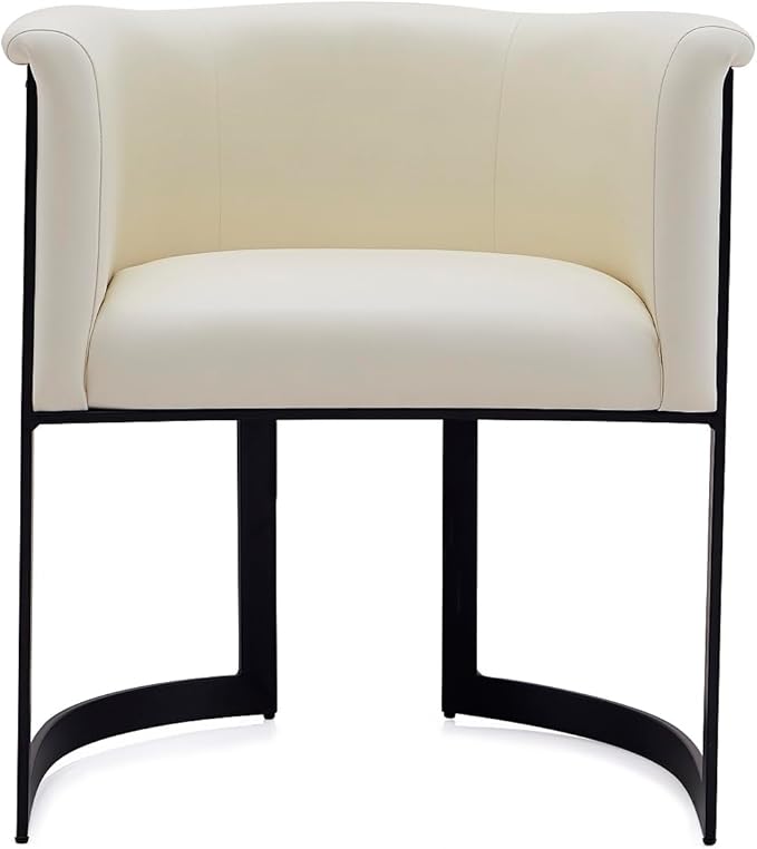 Manhattan Comfort Corso Faux Leather Upholstered Dining Chair, Barrel-Style by ManhattanComfort
