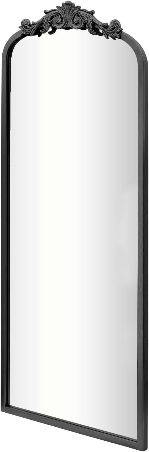 AIXI HOME Arched Black Antique Full Length Wall Mirror 22"x65", Arendahl - Image 7