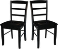 International Concepts Pair of Madrid LadderBack Chairs by InternationalConcepts