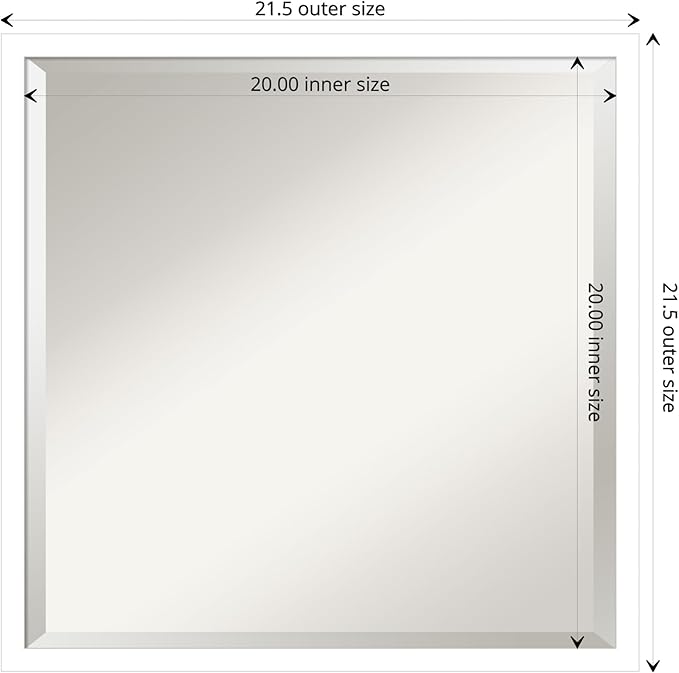 Amanti Art White Bathroom Mirror - Image 4