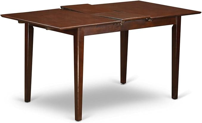 East West Furniture PSIP5-MAH-C 5 Piece Dining Table Set - Image 2