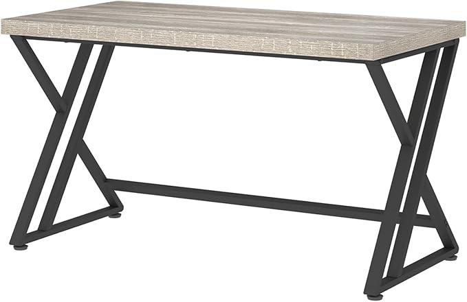 LVB Grey Desk, Industrial Wood Home Office Computer Desk - Image 9