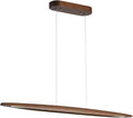 Wood Linear Pendant Hanging Light Fixture Minimalist Light Linear Chandelier by Yisdesign