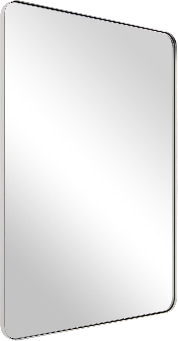 ANDY STAR Chrome Mirror for Bathroom, Modern Rectangle Bathroom Vanity by ANDYSTAR
