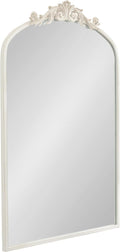Kate and Laurel Arendahl Traditional Arch Wall Mirror; 24 x 36; Antique White; by KateandLaurel
