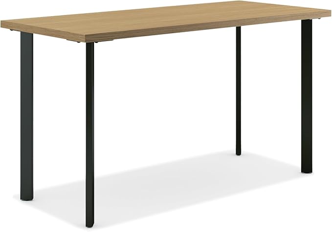 HON Coze Home Office Desks, Sturdy Table Computer Desk, Natural Recon Top by HON