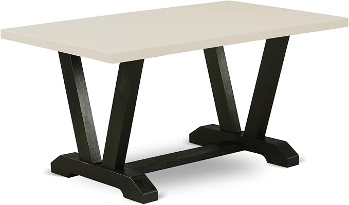 East West Furniture V626VE650-5 5 Piece Dining Set Includes a Rectangle Dining - Image 3