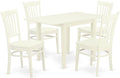 East West Furniture NDGR5-LWH-W 5 Piece Dining Room Furniture Set Includes a by EastWestFurniture