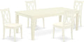 East West Furniture LGCL5-LWH-C 5 Piece Kitchen Table & Chairs Set Includes a by EastWestFurniture