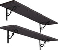 DINZI LVJ Long Wall Shelves, 31.5 Inch Large Floating Shelves Set of 2 by DINZILVJ