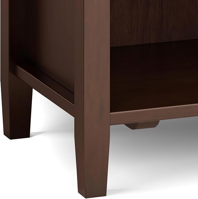 SIMPLIHOME Warm Shaker SOLID WOOD 24 Inch Wide Transitional Bedside Nightstand - Image 11