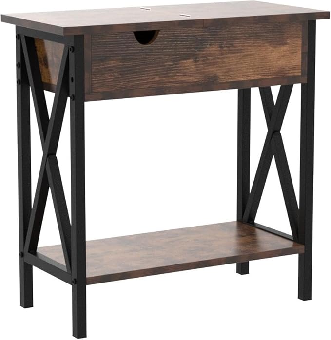 TooCust End Tables Living Room Set of 2, Narrow Side Table - Image 5