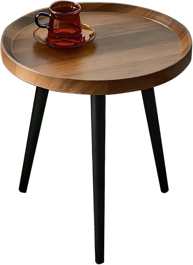 Jessie Small Round Coffee Tables, Easy Assembly Circle Walnut Coffee Tables by jessie