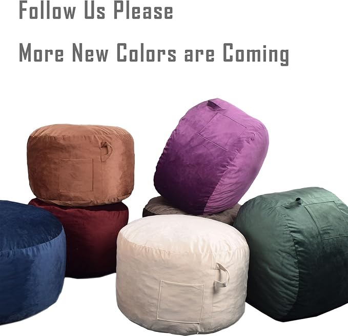 Bean Bag Chairs, Memory Foam Stuffing Bean Bag Chair - Image 7