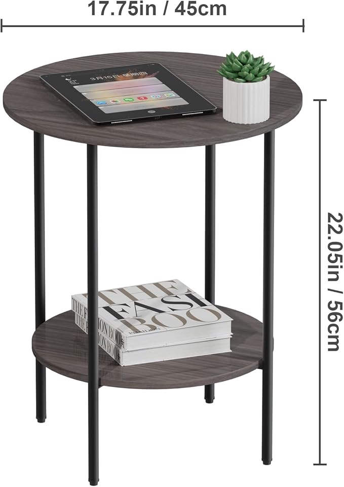 Side Table, Round End Table - Image 3