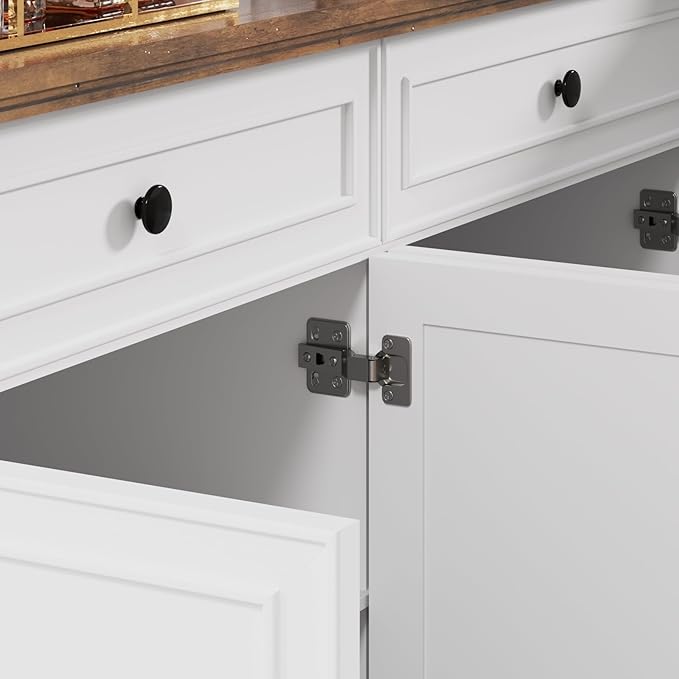 Farmhouse Buffet Cabinet with Storage, 47.6" Buffet Sideboard with 2 Drawers - Image 8