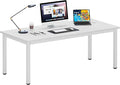 DlandHome Computer Desk, Large Executive Office Desk Computer Table Study by DlandHome