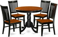 East West Furniture ANWE5-BCH-W 5 Piece Dining Set Includes a Round Kitchen by EastWestFurniture