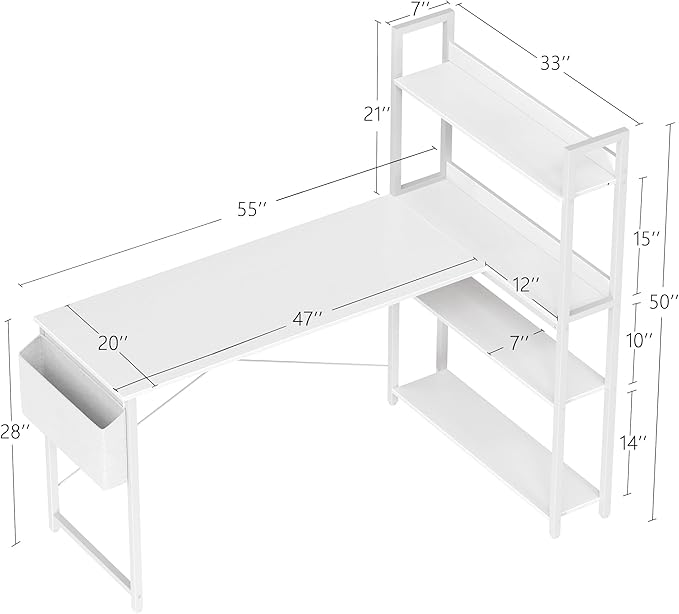 Treesland 55 Inch Computer Desk - Image 3