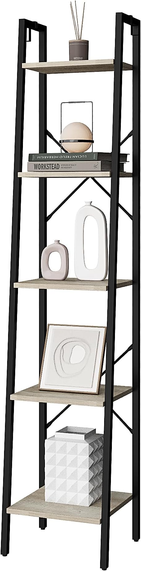 Ladder Shelf, Bookshelf Bookcase, Freestanding Corner Storage Shelve - Image 8