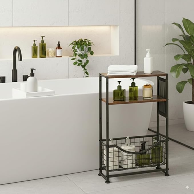Narrow Side Table, Skinny Small End Tables - Image 8