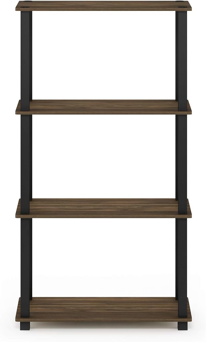 Furinno Turn-N-Tube 4-Tier Multipurpose Shelf Display Rack, Square Tube - Image 5