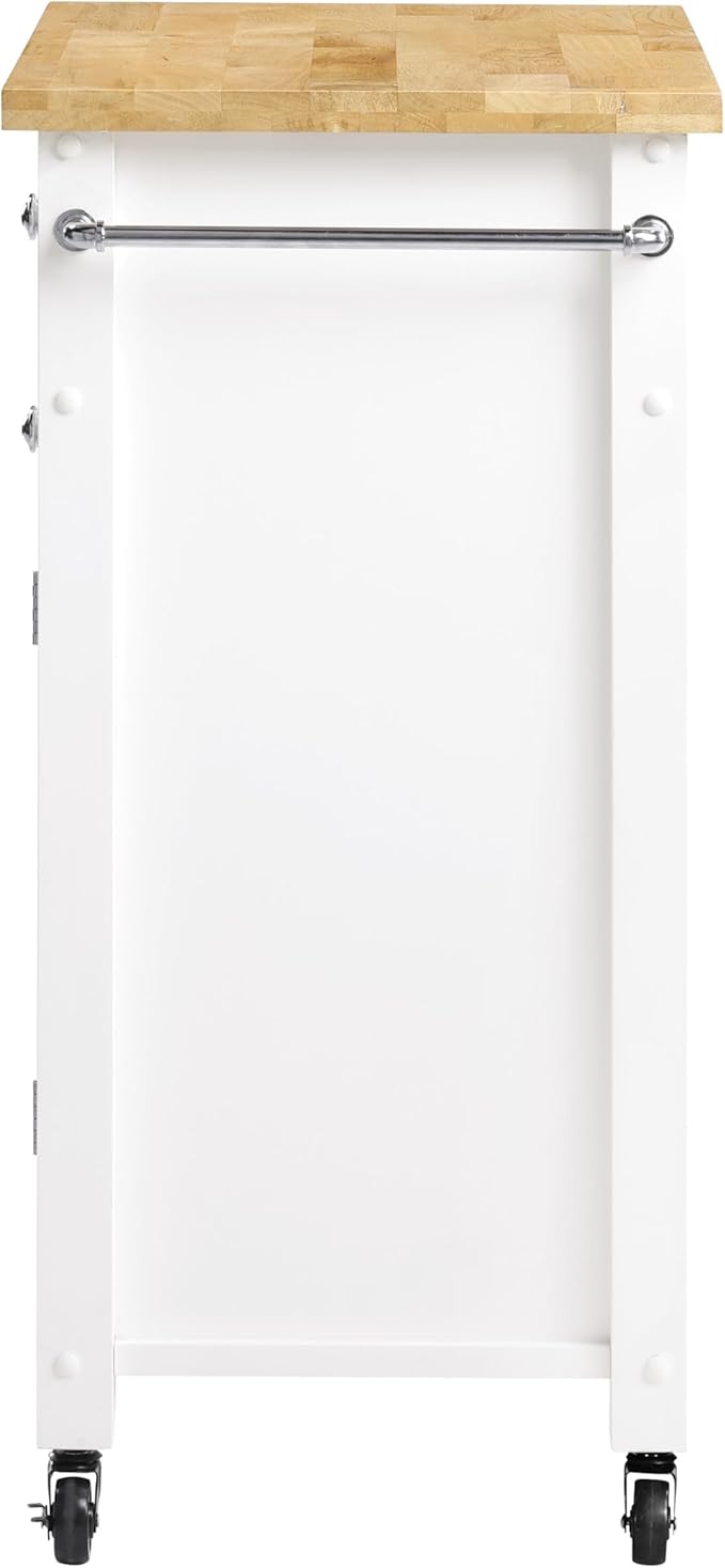OSP Home Furnishings Derry Modern Farmhouse Kitchen Cart - Image 3