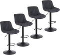 Bar Stools Set of 4, Swivel Counter Height Barstools by Youhauchair