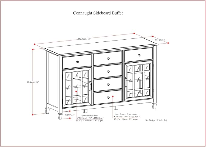SIMPLIHOME Connaught Buffet - Image 3