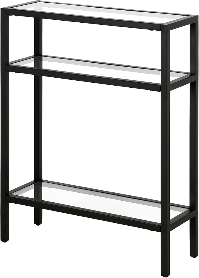 Henn&Hart 22" Wide Rectangular Console Table in Blackened Bronze, Entryway Table - Image 5