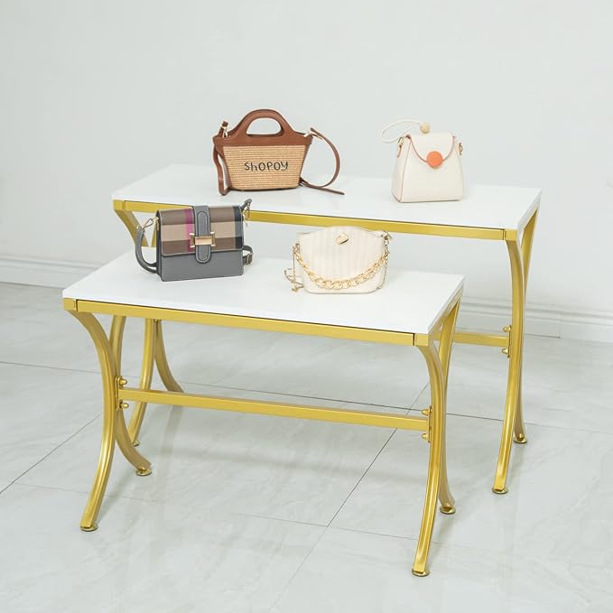 Metal Shoe Handbag Display Stand, Display Riser Shelf - Image 2