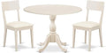 East West Furniture DMAD3-LWH-LC 3 Piece Dinette Set by EastWestFurniture