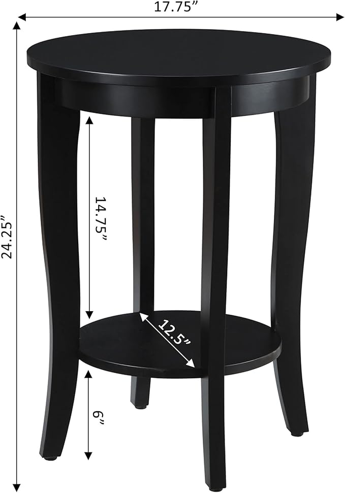 Convenience Concepts American Heritage Round End Table - Image 3