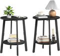 Side Table Set of 2, Small Round End Table by Unknown