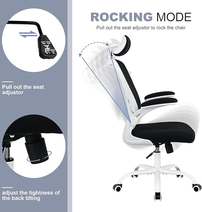 Office Chair Ergonomic Desk Chair Comfort Adjustable Height - Image 3