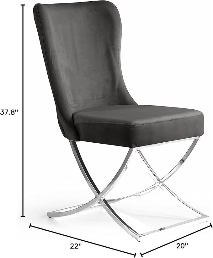 Ottomanson Royal Dining Chairs Set of 4 – Upholstered Tufted Microfiber - Image 3
