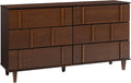 Walker Edison Contemporary Detailed 6-Drawer Solid Wood Dresser, 60 Inch by WalkerEdison